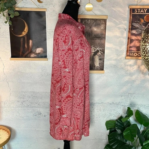 Bit & Bridle long Sleeve Tunic Shirt Dress Size Medium - Picture 3 of 8